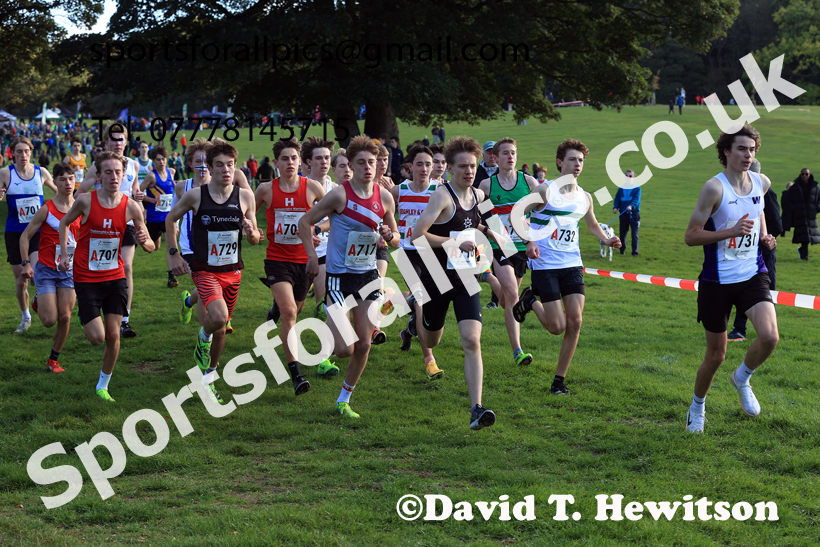Mens Under-18s 2026 Northern Cross Country Relays, Graves Park, Sheffield. Photo: David T. Hewitson/Sports for All Pics